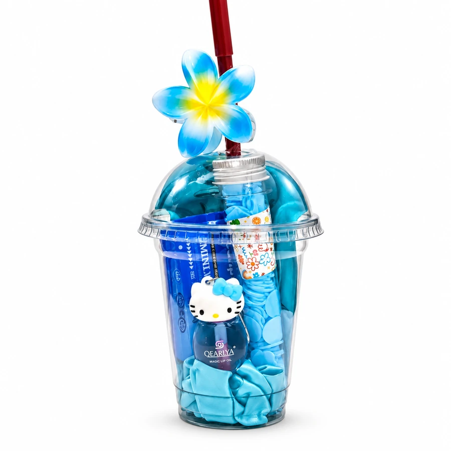 Ocean Blue Beauty Cup Gift Set – Free Keychain