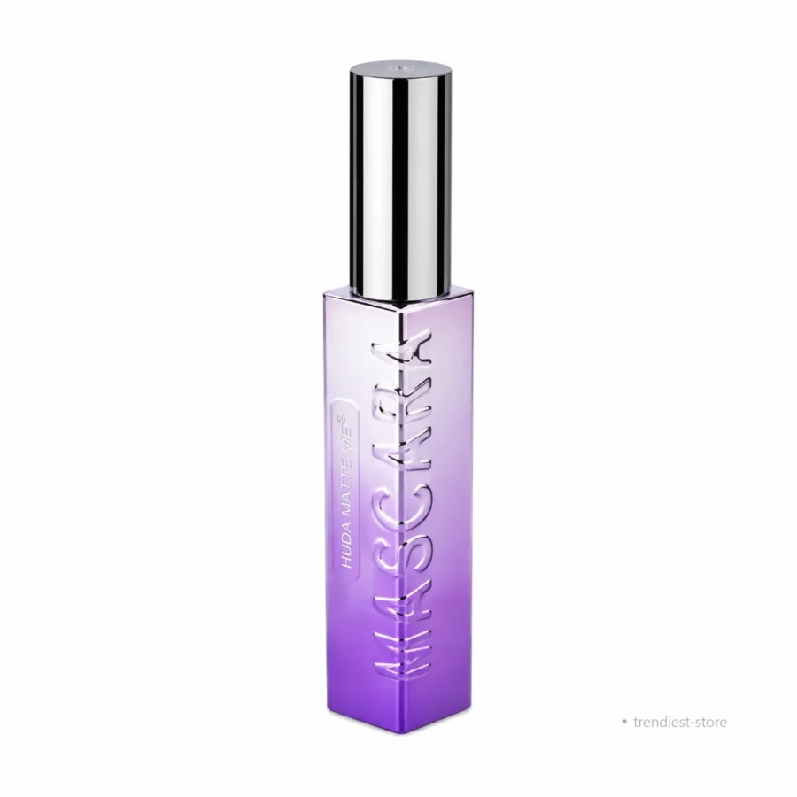 Black mascara in a purple ombre square tube with a silver cap — Trendiest Store