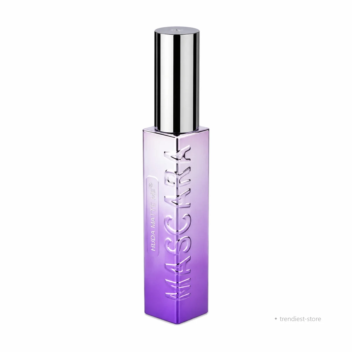 Black mascara in a purple ombre square tube with a silver cap — Trendiest Store