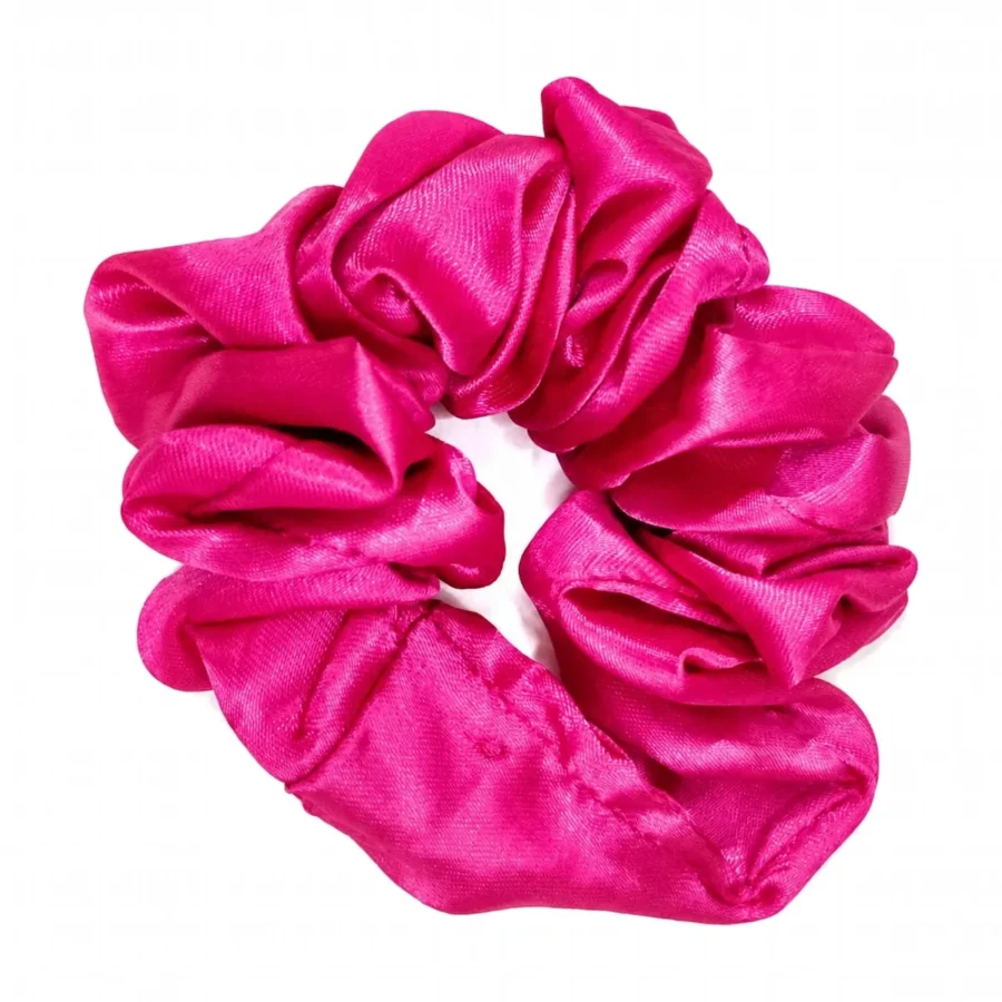 Lilac Purple satin scrunchie — product photo