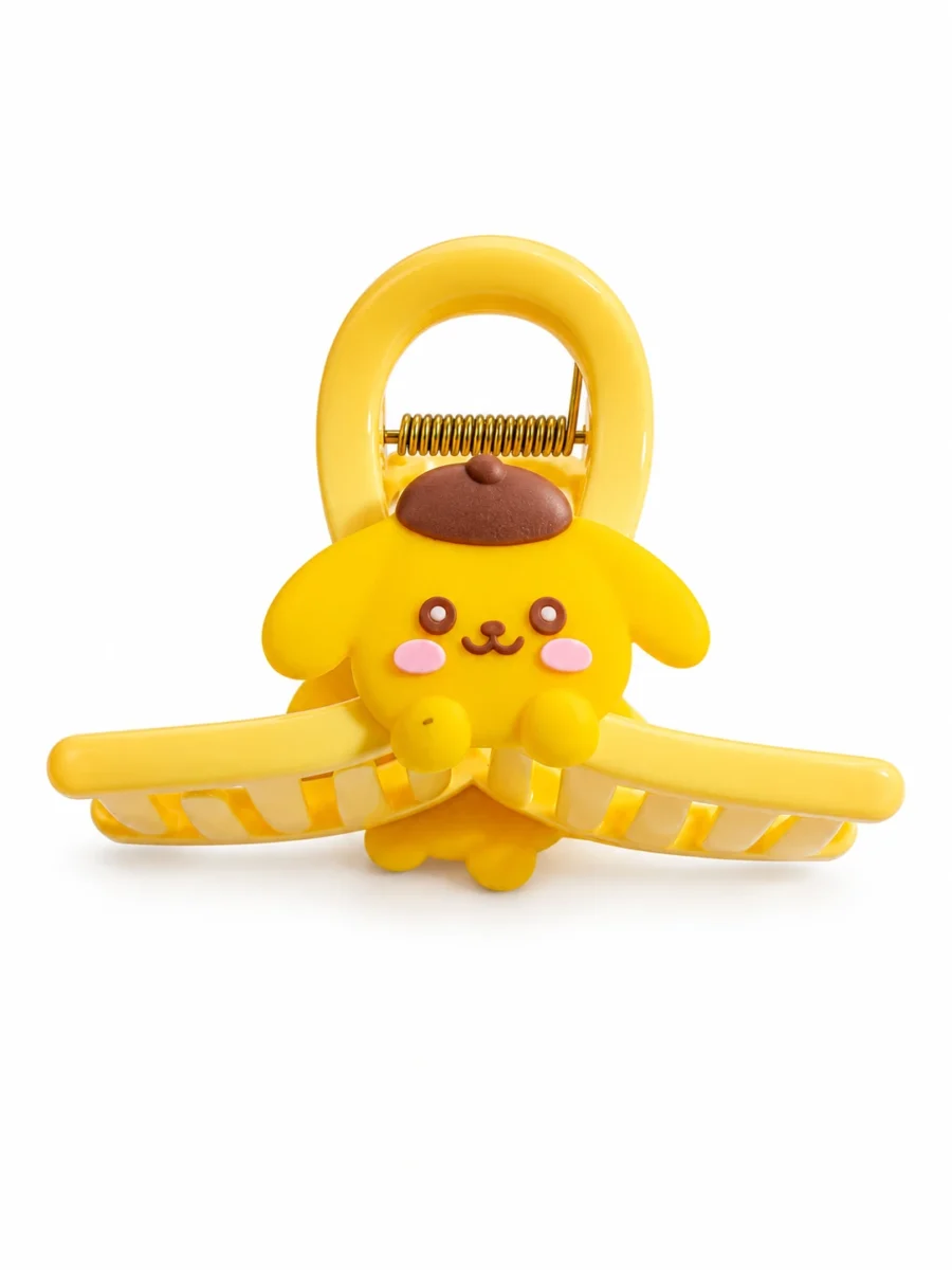 Purple Jester Bunny Claw Clip – 3D Character Banana Jaw Hair Clip