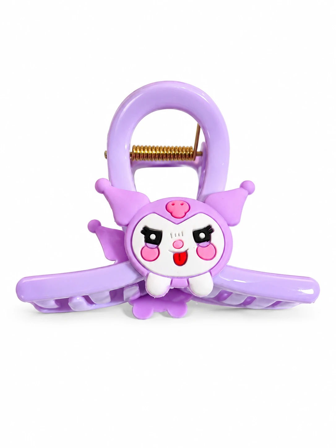 Purple Jester Bunny Claw Clip – 3D Character Banana Jaw Hair Clip