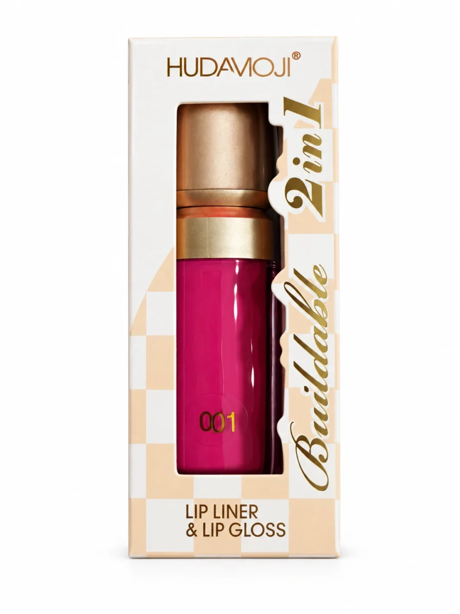 2-in-1 Lip Kit - Matte Liquid Lip Gloss with Matching Lip Liner