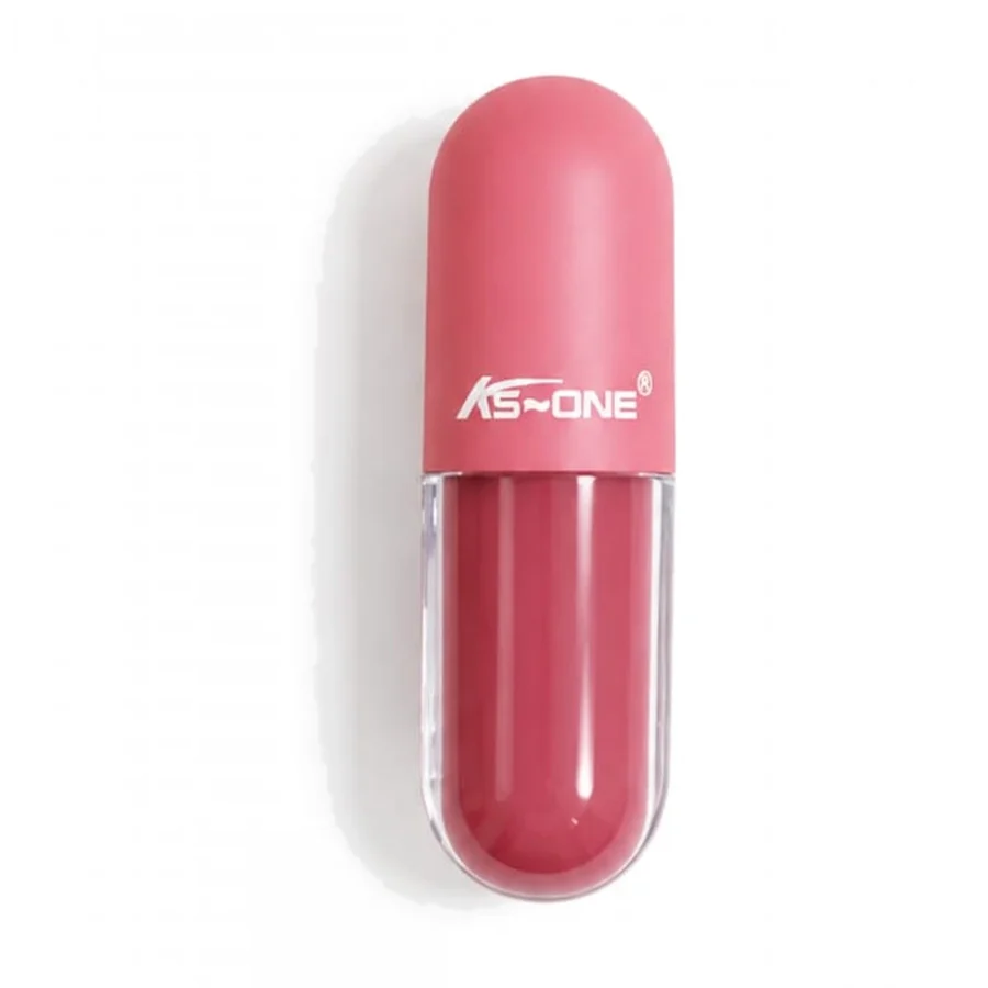 Capsule matte lip gloss in coral pink