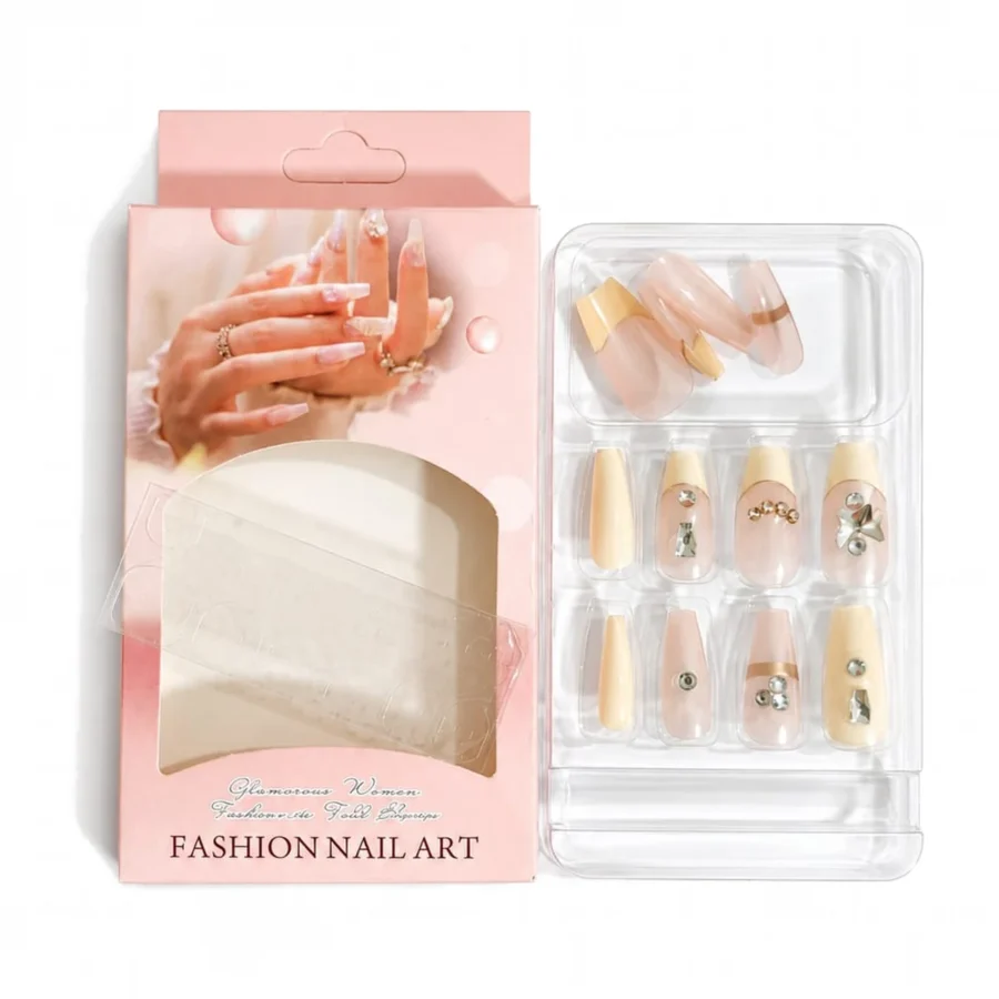 Press-on nail set, third design