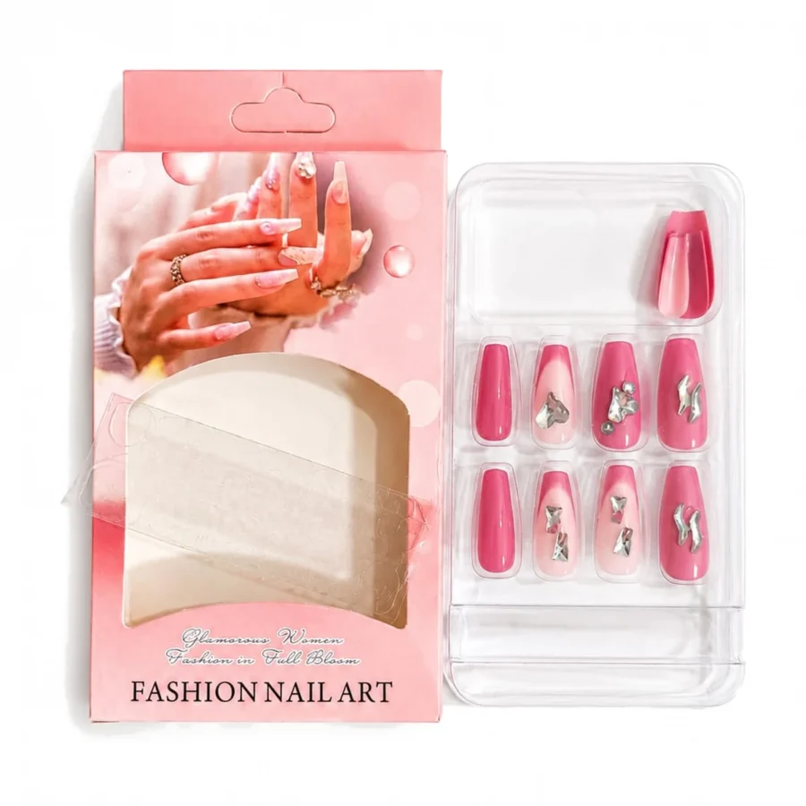 Press-on nail set, fourth design