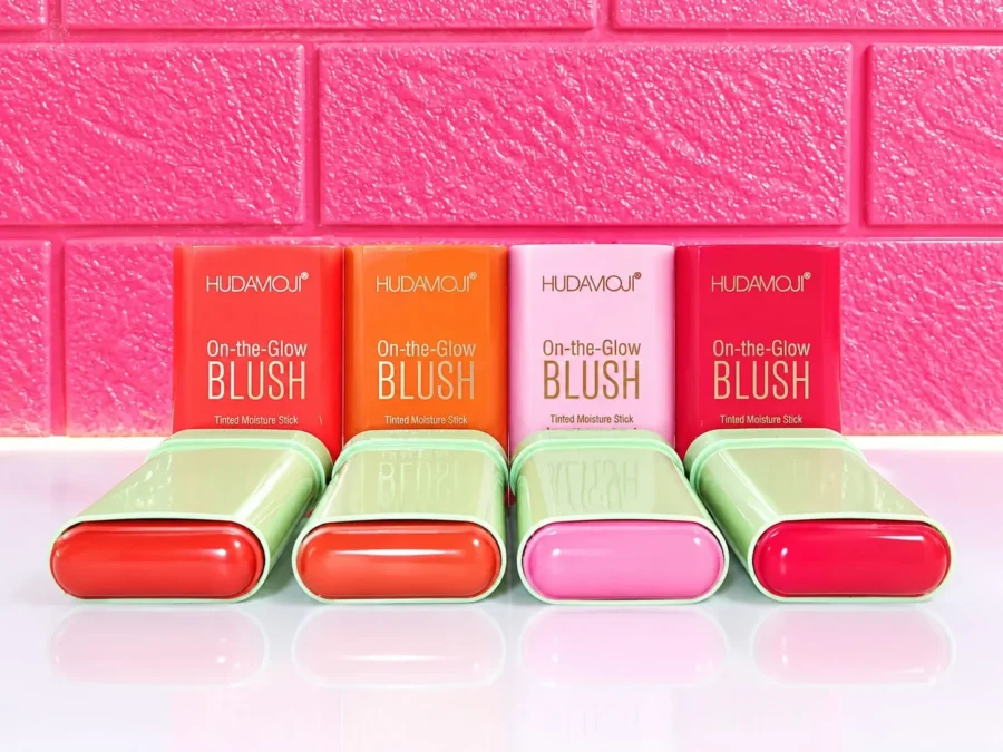 All four On-the-Glow Blush shades side by side