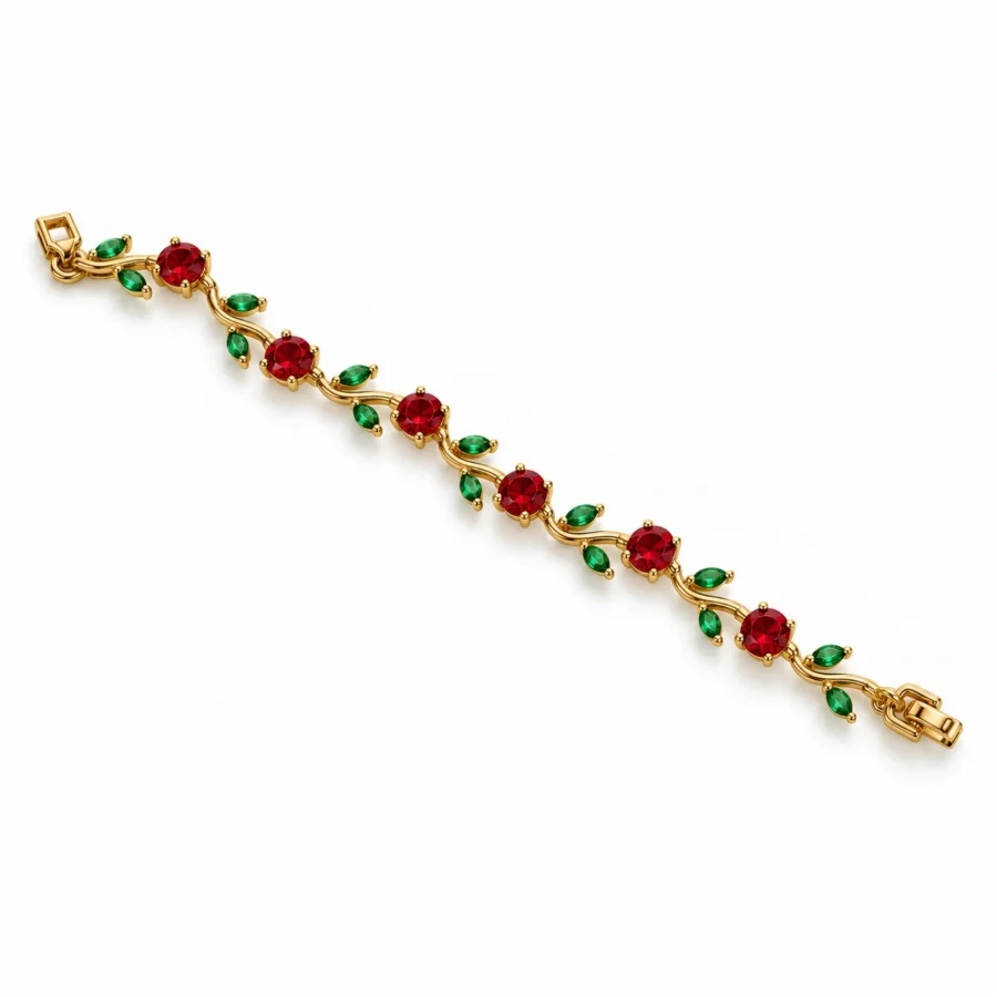 red-green-crystal-vine-bracelet