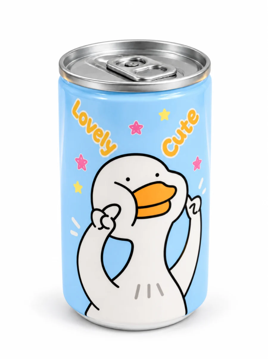 Blue Duck Mini Can Wet Wipes on white background