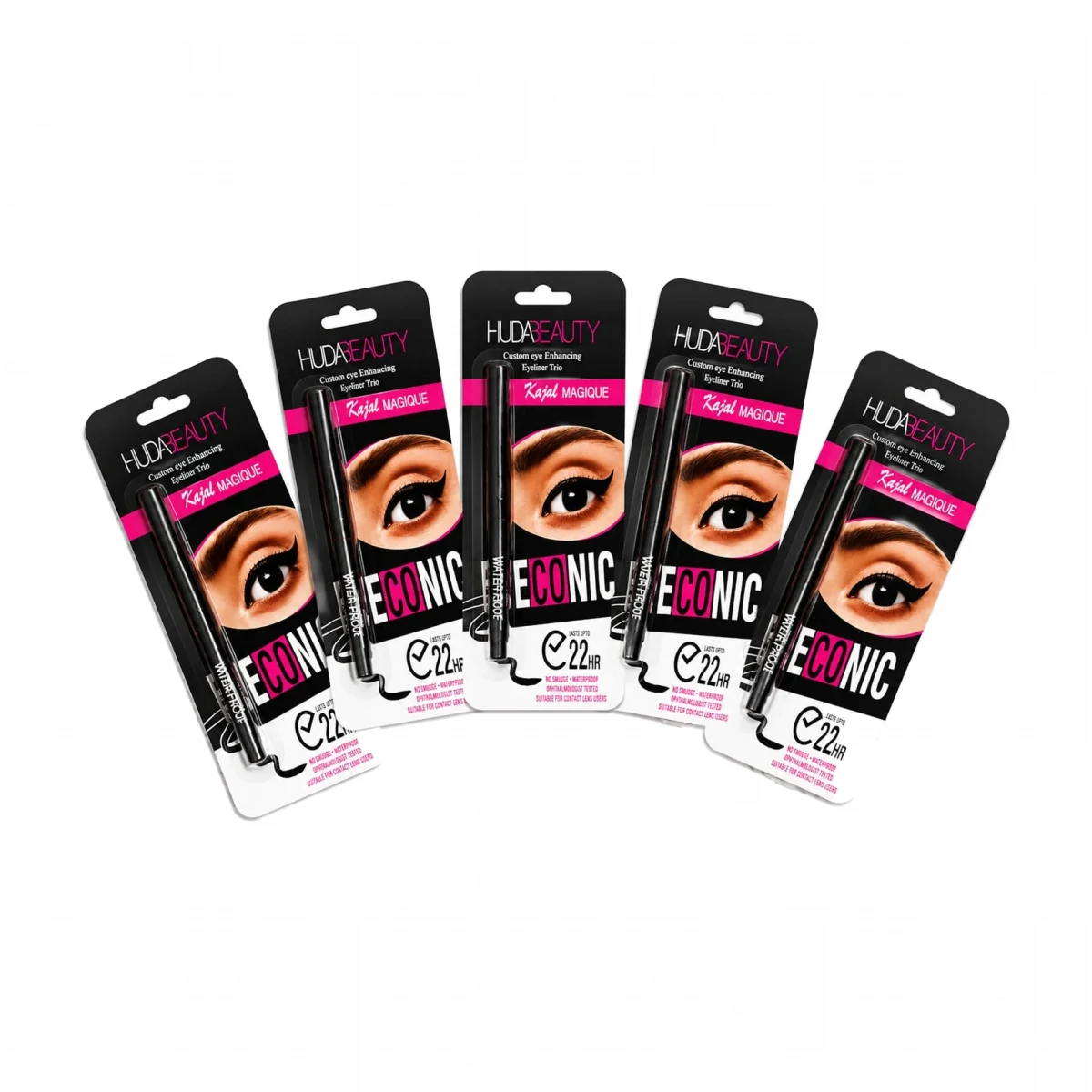 Five Waterproof Kajal Pencil waterproof kajal pencils fanned out